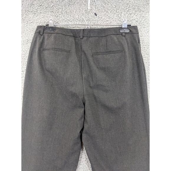Coldwater Creek Dress Pants Women 10 Gray Straight Leg Pockets Belt Loops O09 - Picture 8 of 16